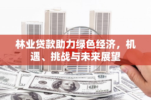 梧州林业贷款助力绿色经济，机遇、挑战与未来展望