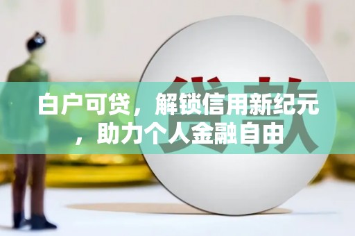 南乐白户可贷，解锁信用新纪元，助力个人金融自由