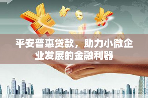 天等平安普惠贷款，助力小微企业发展的金融利器