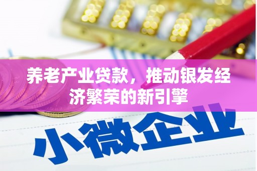 安远养老产业贷款，推动银发经济繁荣的新引擎