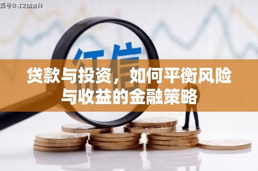 水上贷款与投资，如何平衡风险与收益的金融策略