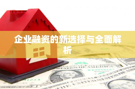 泗阳企业融资的新选择与全面解析