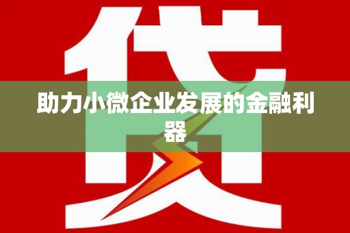 水富助力小微企业发展的金融利器